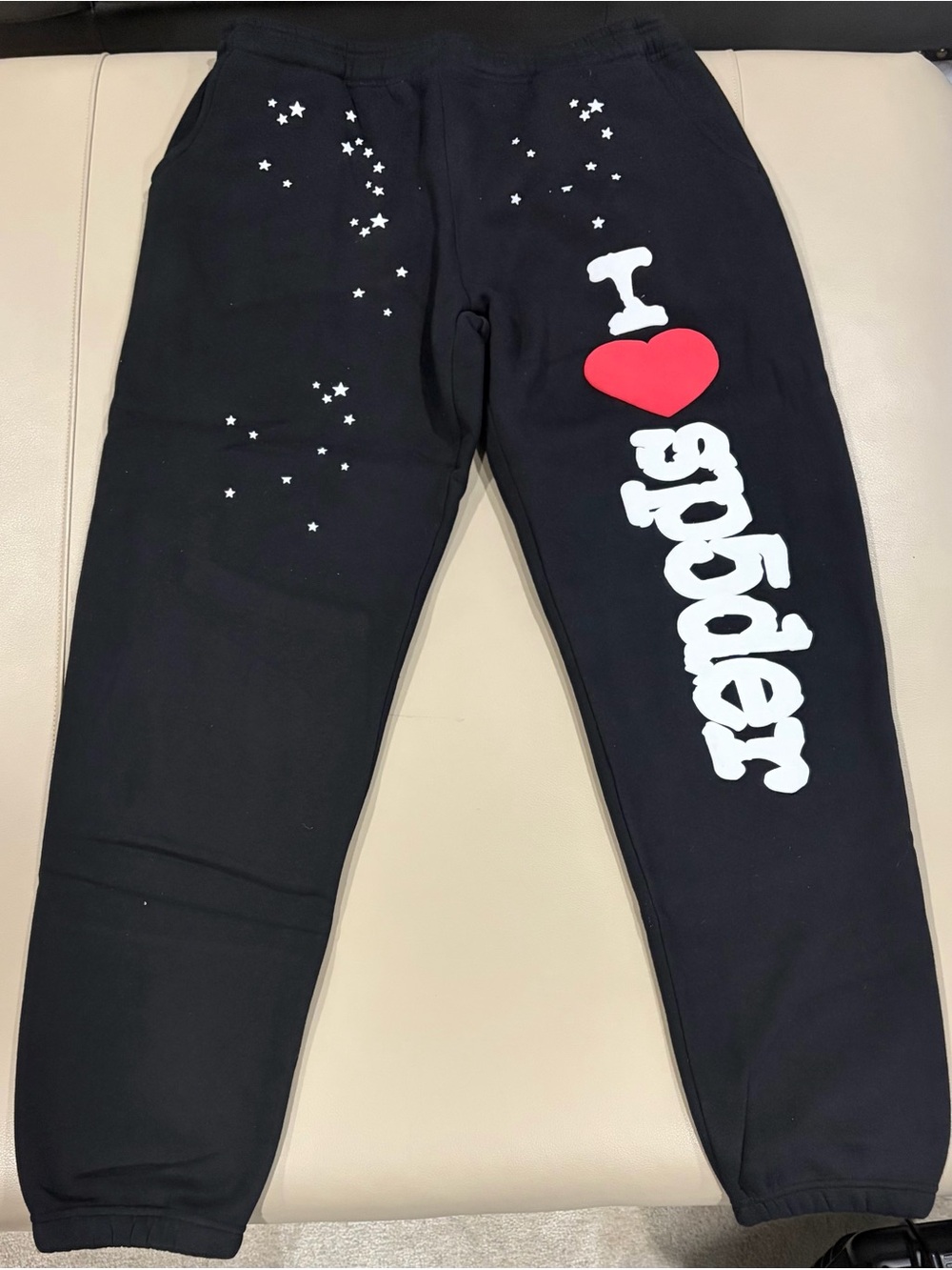Unisex Black 'I ♥ Suggler' Graphic Jogger Pants